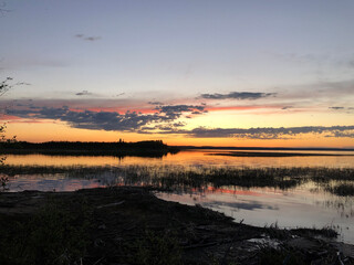 sunrise over the river