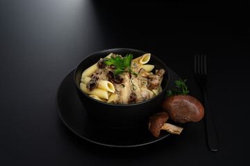 Mushrooms in cream sauce