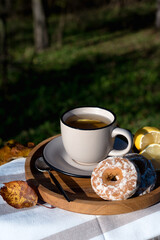 cup of tea and cookies