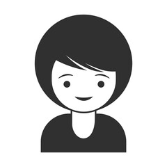 User icon - women in flat style, man and business woman icon, user icon for website, user icon vector illustration