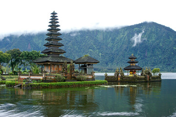 Ulu Danu Temple, Lake Bratan, Bali, Indonesia