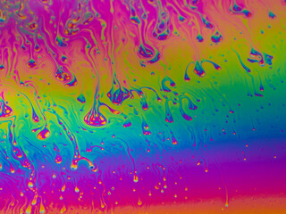 soap bubbles close up in the detail - macro photography
