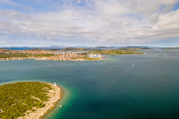 Croatia - Wonderful croatian coast from drone view