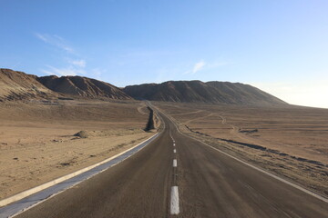 road to the desert