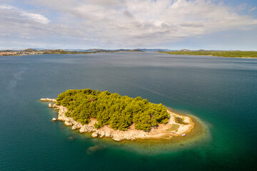 Croatia - Wonderful croatian coast from drone view