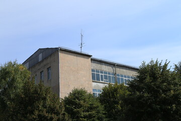 The factory in a city