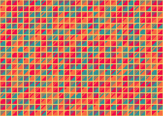 Abstract Geometric Pattern generative computational art illustration