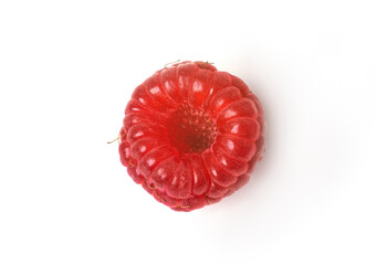 Raspberry berry isolated on white background