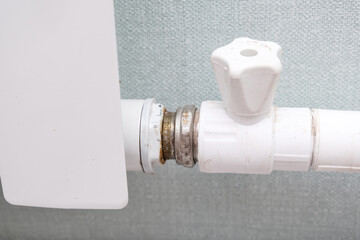 Heat regulation on a heating radiator. Temperature regulator, thermostatic radiator