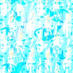 Fototapeta na wymiar Batik fish tie dye wash background. Mottled underwater swimming fishes for beach swimwear. Fun summer trendy beach fashion print. Digital fluid watercolor effect. High resolution seamless pattern.