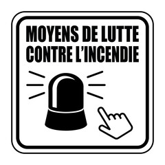 Logo moyens de lutte contre l'incendie.