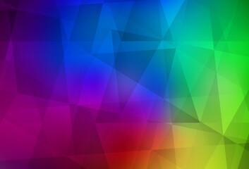 Obraz premium Dark Multicolor vector polygonal pattern.