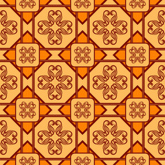 Traditional Seamless Pattern Retro Style Batik