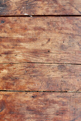 Dirty wood plank background. Wood texture. Front view with copy space.