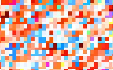 Light Blue, Red vector background with rectangles.