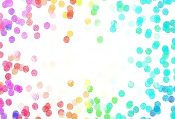 Light Green, Red vector texture with disks.