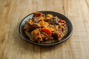 Korean style stewed ribs 'Galbi Jjim'