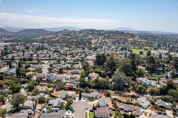 Aerial View of a Master Planned Suburban Neighborhood