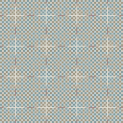 Checkered plaid texture. Optical illusion as if it the Cross lights up. Tartan seamless vector pattern. Geometrical square background.