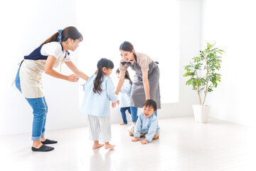 Obraz premium 幼稚園・遊戯の時間