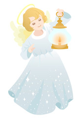 ランタンを持つ天使