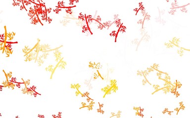Light Red vector elegant pattern with branches.