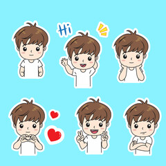 sticker chibi boy1