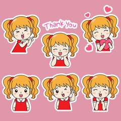 sticker chibi girl2