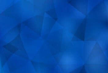 Light BLUE vector polygonal pattern.