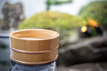 日本の温泉　和風イメージ