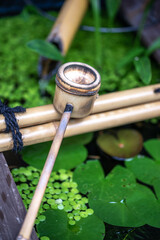 日本のつくばい 和風イメージ