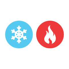 Vector Hot and Cold Icons