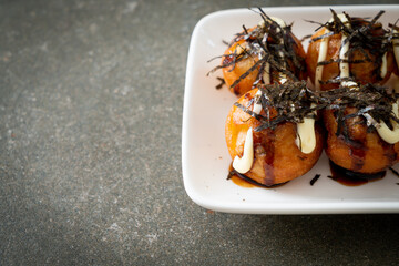 Takoyaki ball dumplings or Octopus balls