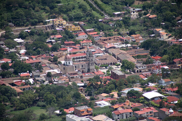 Fototapeta na wymiar Vista panorámica de Ejutla Jalisco 