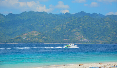 Beautiful seascape at summer on Lombok Island