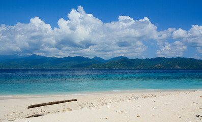Beautiful seascape at summer on Lombok Island