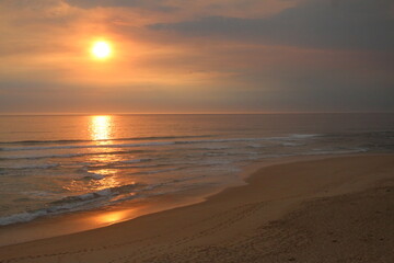 Obraz premium sunset at the beach