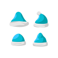 Winter beanie icon set design illustration vector template