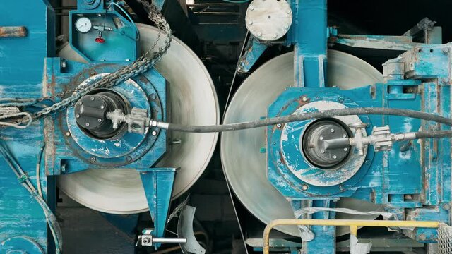 Vertical Shot Manufactoring equipment Produce Paper Machine Shafts At Paper Mill. equipment Paper Machine Shafts At Paper Mill. Paper Production