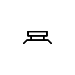Pull Up Bar Sport Monoline Symbol Icon Logo for Graphic Design, UI UX, Game, Android Software, and Website.