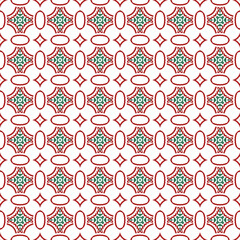 Abstract seamless pattern with various shapes. Geometric pattern for fabric. Textile background.