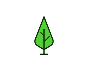 Tree premium line icon. Simple high quality pictogram. Modern outline style icons. Stroke vector illustration on a white background. 