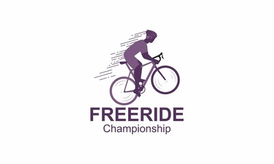 Fototapeta na wymiar Detailed bike cycling logo template vector
