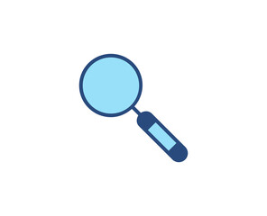 Search flat icon. Thin line signs for design logo, visit card, etc. Single high-quality outline symbol for web design or mobile app. Marketing outline pictogram.
