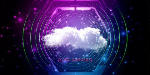 2d illustration abstract cloud background