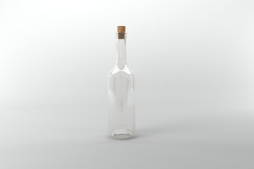 3D Rendered Bottles Mockup Template