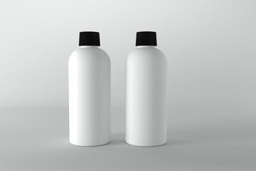 3D Rendered Bottles Mockup Template