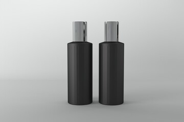 3D Rendered Bottles Mockup Template
