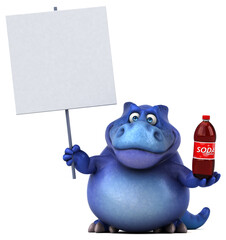 Fun dinosaur - 3D Illustration