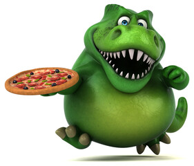 Fun dinosaur - 3D Illustration